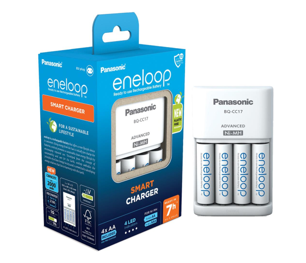 PANASONIC ŁADOWARKA SMART + 4x AA ENELOOP 2000 mAh K-KJ17MCD40E - 1068358 - zdjęcie